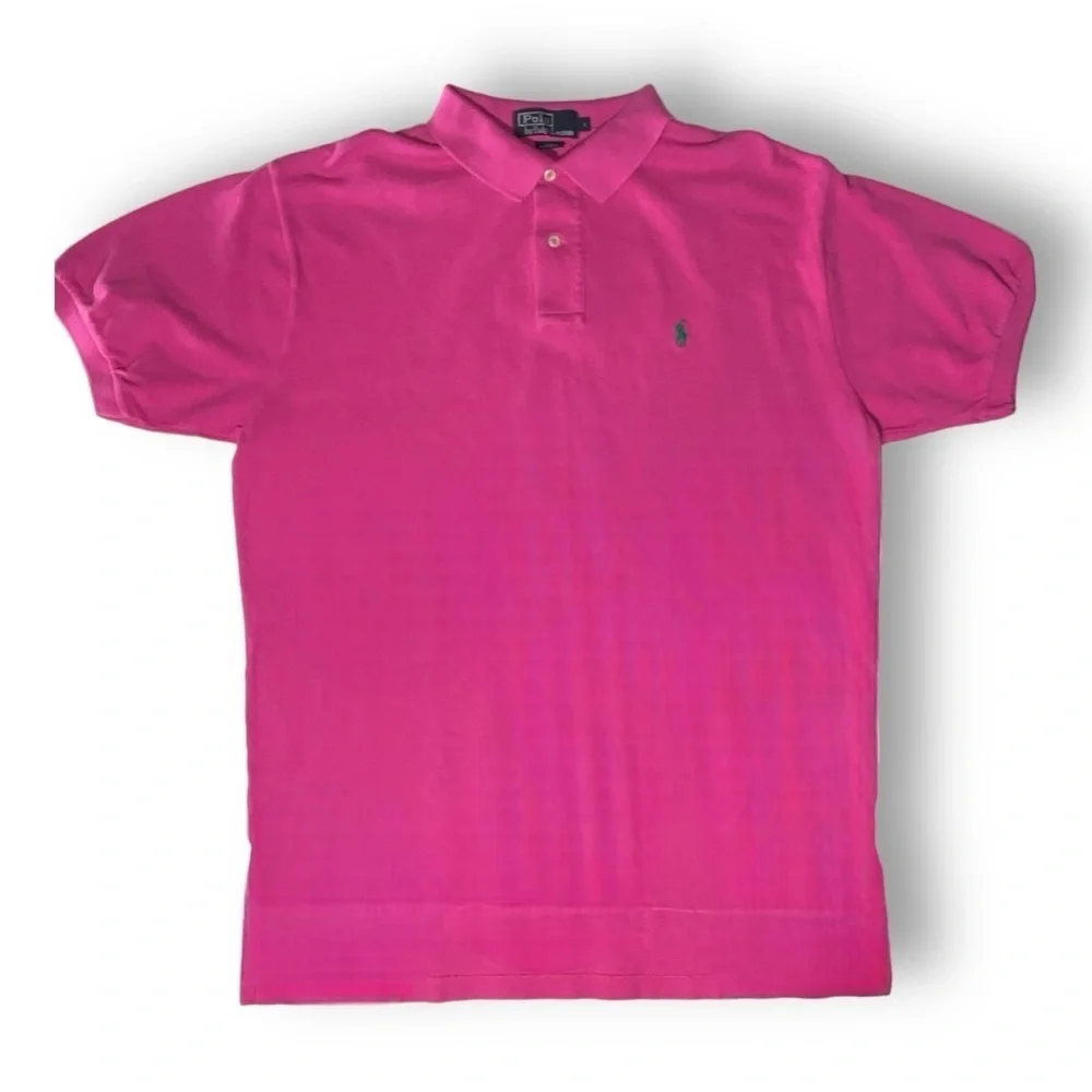👕 Polo Ralph Lauren Polo – Men’s L‎ – Pink Preppy Drip 🌸🐎